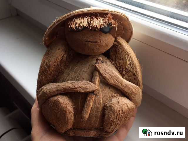 Фигурка «Обезьяна» из натурального кокоса Санкт-Петербург - изображение 1