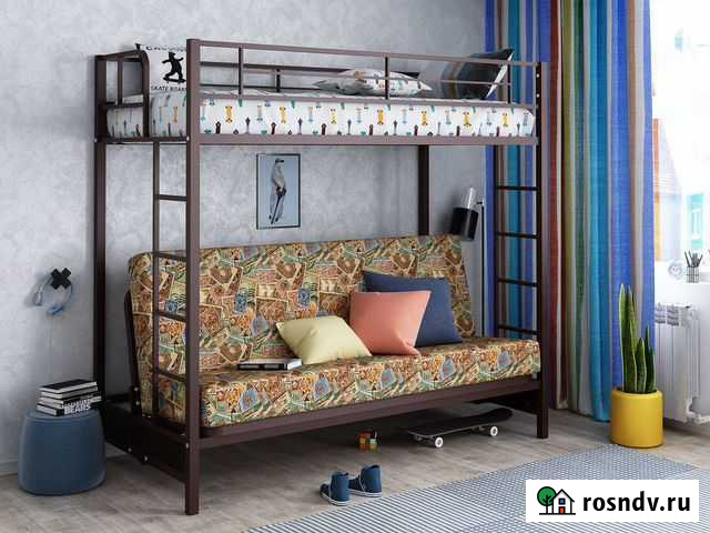 Двухъярусная кровать с диваном Воронеж - изображение 1