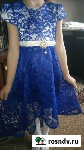 Платье синее 3-5 л.,желтое 2-3л. и другие 3-5л Железногорск - изображение 1