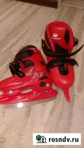 Коньки детские раздвижные 30-33 размер Смоленск - изображение 1