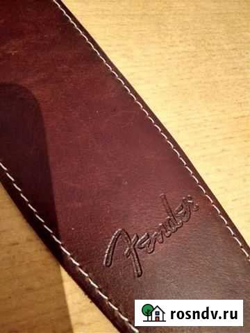 Настоящий кожаный гитарный ремень Fender - 2,5 Минусинск - изображение 1