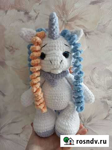 Мягкая игрушка единорожка Самара - изображение 1