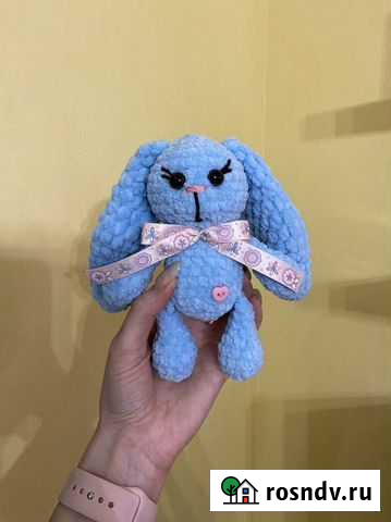 Зайка вязаный игрушки Тверь - изображение 1