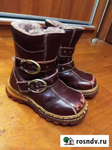 Сапоги зимние детские кожаные Санкт-Петербург - изображение 1