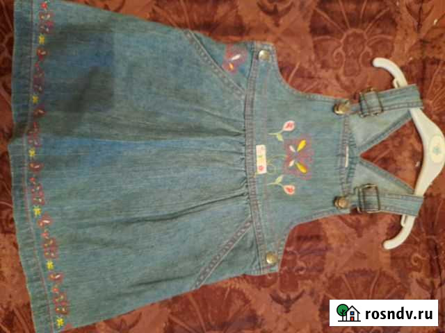 Джинсовый сарафан для девочки Липецк - изображение 1