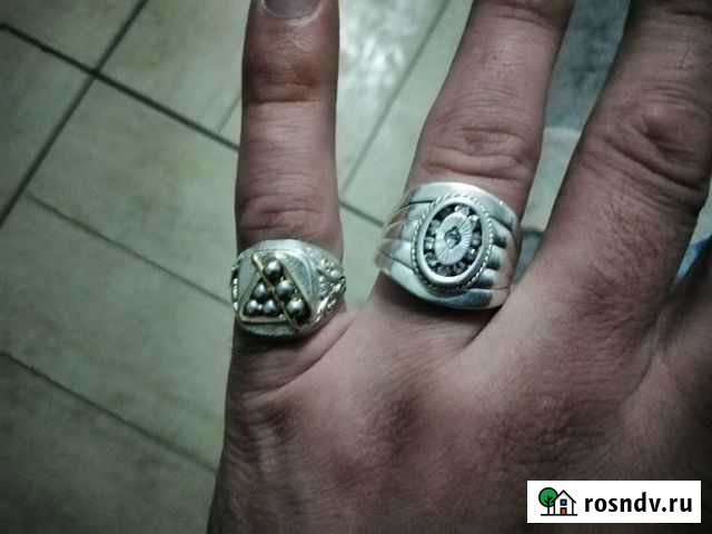 Печатки серебряные с золотом Краснодар - изображение 1