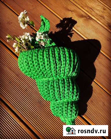 Корзина-ракушка вязанная интерьерная Челябинск - изображение 1