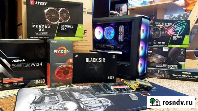 Игровой компьютер GTX1660 6GB/Ryzen5/16GB DDR4/M2 Тверь - изображение 1