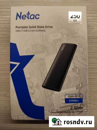Портативный SSD накопитель Netac Z Slim 250 гб Калининград - изображение 1