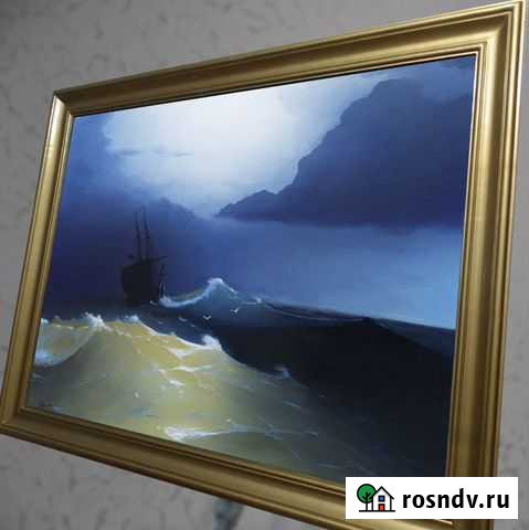 Картина маслом Корабль в бурю Магнитогорск - изображение 1