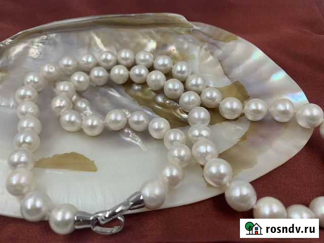 Ожерелье 925 пробы с натуральным жемчугом Эдисон Москва - изображение 1