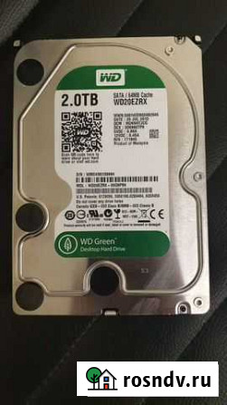 Жесткий диск WD Green 20ezrx 2TB Липецк - изображение 1