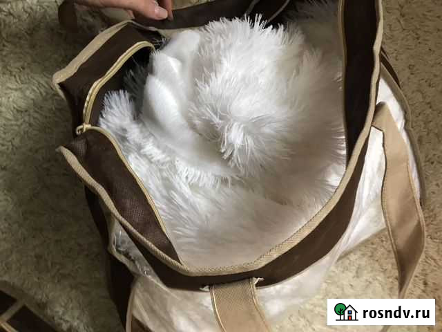 Белый плед травка Владимир - изображение 1