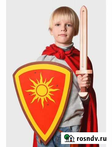 Игрушечные щит и меч из дерева Уфа - изображение 1