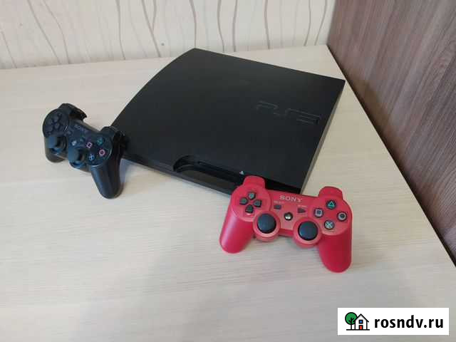 PS3 Slim 320Gb+2 джоя+много игр Томск - изображение 1