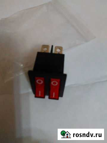 Выключатель двойной 250В/16А, 6 pin, on-off Октябрьский - изображение 1