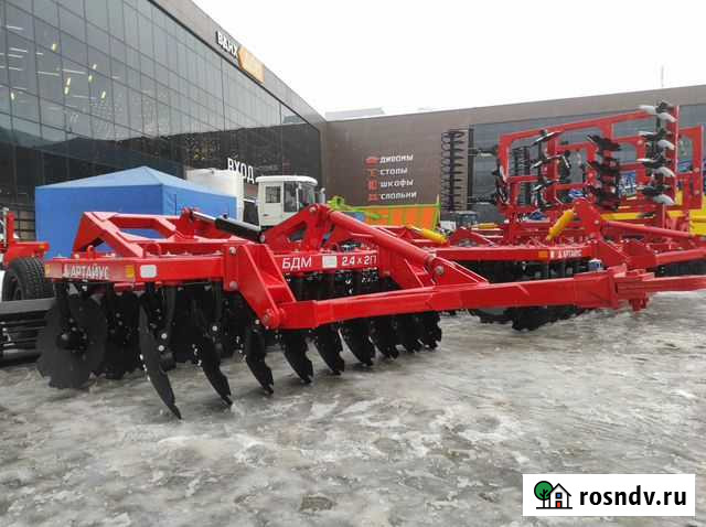 Дисковая борона бдм 2,4х2 Артайус прицепной на мтз Уфа - изображение 1