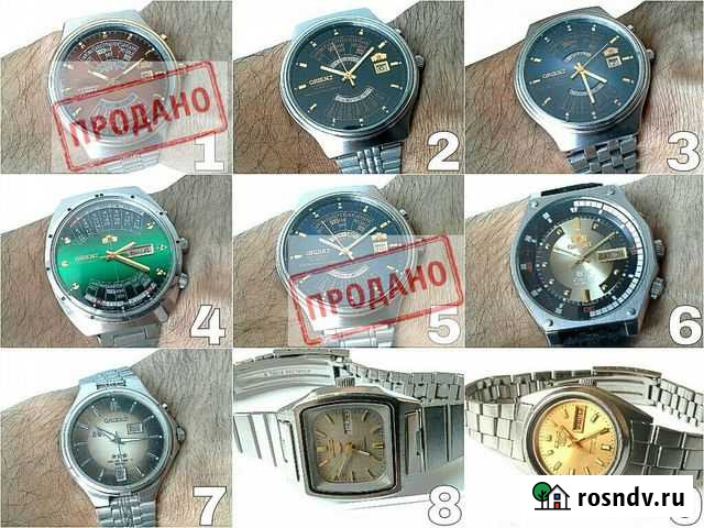 Часы Orient, Seiko. С автоподзаводом Волгодонск - изображение 1