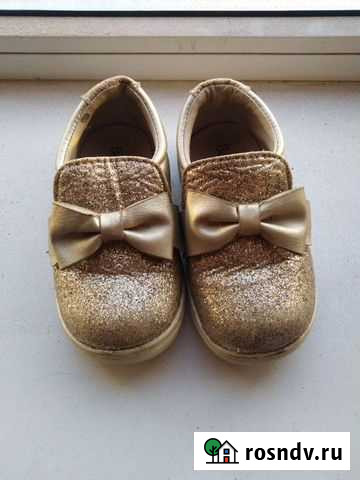 Слипоны для девочки 24 размера праздничные Тула - изображение 1