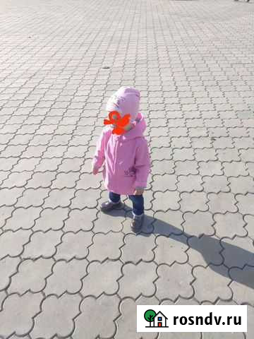 Куртка для девочки 86 92 Серов - изображение 1