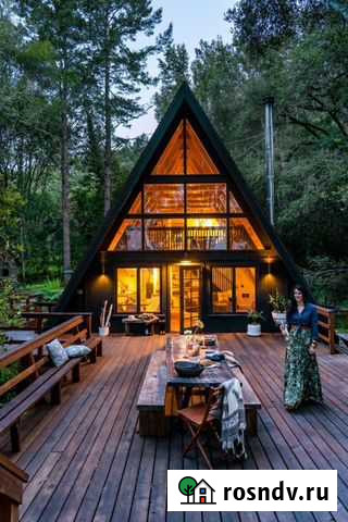 Дом A-frame каркас Зеленогорский - изображение 1