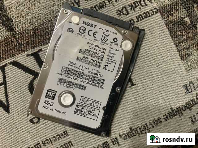 Hgst 500 Гб HTB-TT5SAE500(B) Ростов-на-Дону - изображение 1