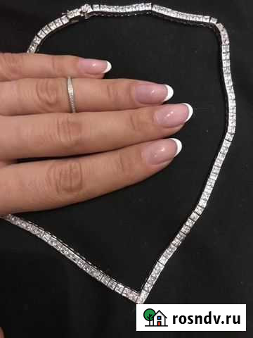 Коле из дорогого матерьял серебро камни Сваровски Коммунарка - изображение 1