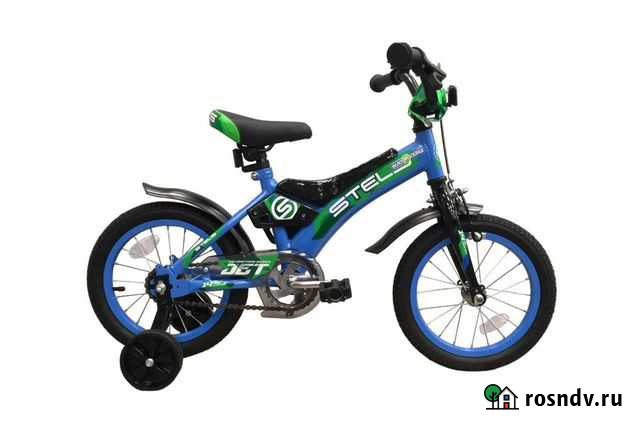 Велосипед Stels Jet 14д голубой-зеленый Волгоград - изображение 1