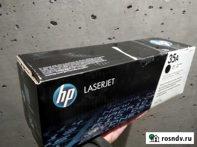Картридж HP 35A, черный (cb435a) Волгодонск - изображение 1