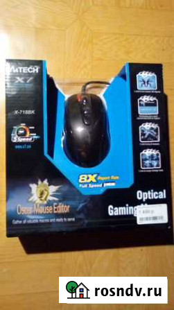 Мышь A4Tech X-718BK Россошь - изображение 1