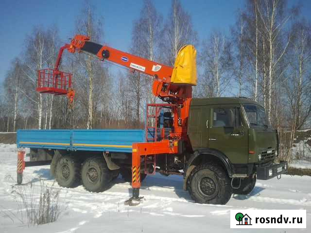 Аренда камаз кран-манипулятор вездеход+вышка Мичуринск - изображение 1
