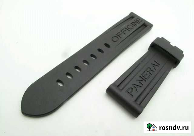 Каучуковый ремешок для часов Panerai 24mm Black Санкт-Петербург - изображение 1
