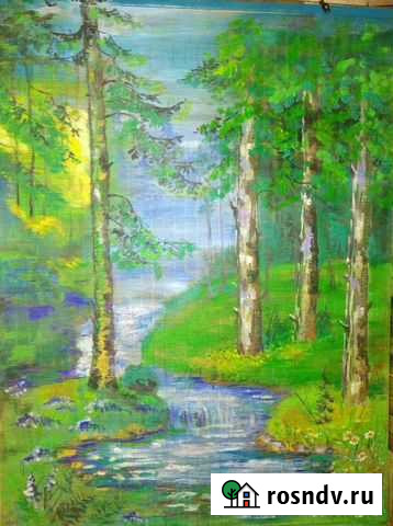 Большая авторская 3D картина Сибирский лес Киселевск - изображение 1