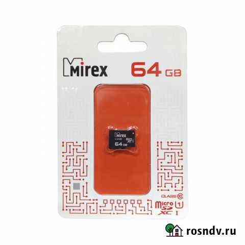 Карта памяти microsdxc 64 GB class10 Mirex 13612-M Пермь