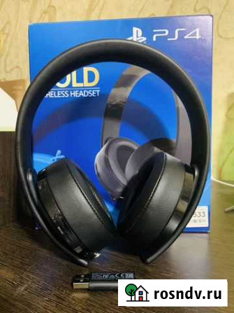 Беспроводные наушники PlayStation Gold Black Гатчина - изображение 1