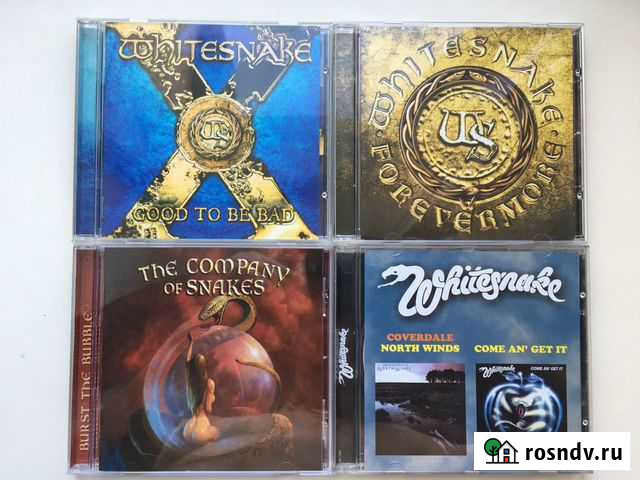 Whitesnake и сольные проекты на лицензионных cd Брянск - изображение 1