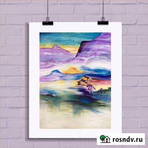 Картина Деревенька Санкт-Петербург - изображение 1