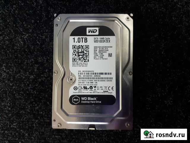 Жёсткий диск 3.5 WD 1TB WD1003fzex Владимир - изображение 1