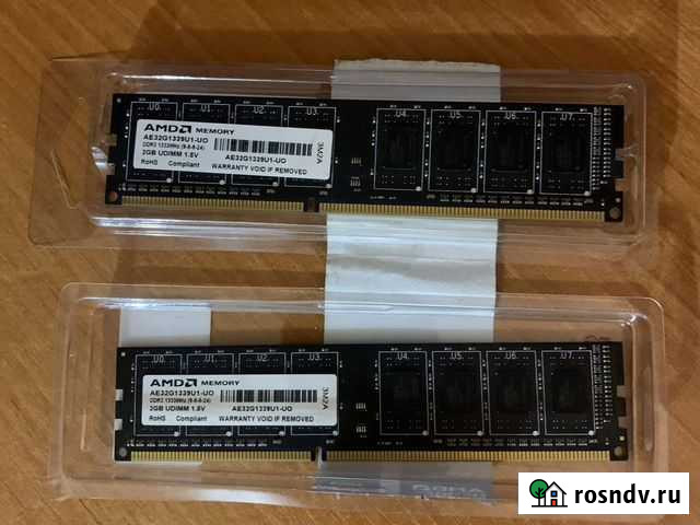 Оперативная память AMD DDR3 4гб Псков - изображение 1