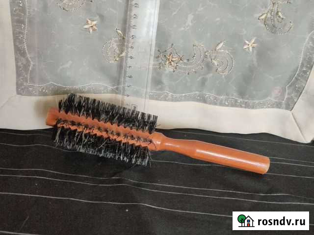 Брашинг для волос из натуральной щетины (не пользо Октябрьский - изображение 1