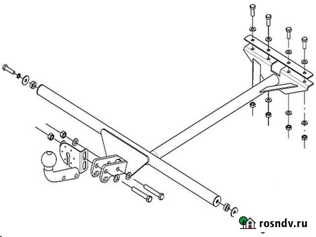 Фаркоп на ваз 2105, ваз 2107, съемный шар / 1203-А Краснодар - изображение 1