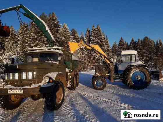 Уборка снега. Фронтальный погрузчик мтз 82 Красавино