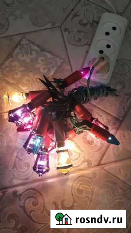 Елочная гирлянда Польский фонарик СССР Одинцово - изображение 1