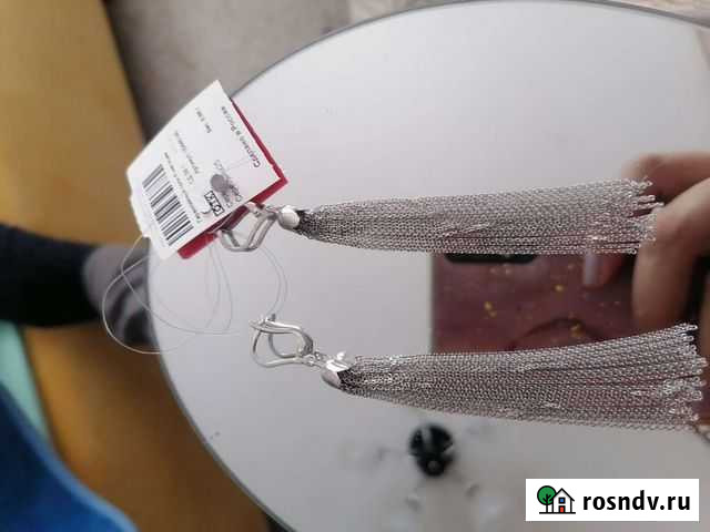 Серебряные серьги Электросталь - изображение 1