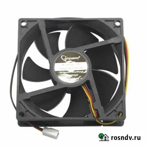 Вентилятор Gembird 92x92x25 гидродинамический, 3 p Пермь - изображение 1