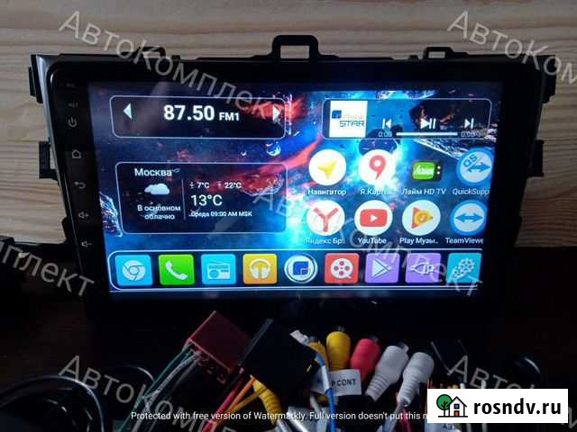 Магнитола 2DIN Toyota Corolla Android GPS Тольятти - изображение 1
