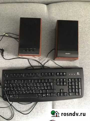 Компьютерные колонки и клавиатура Казань - изображение 1