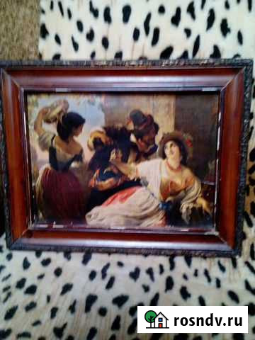 Старинная антикварная картина Приморка - изображение 1