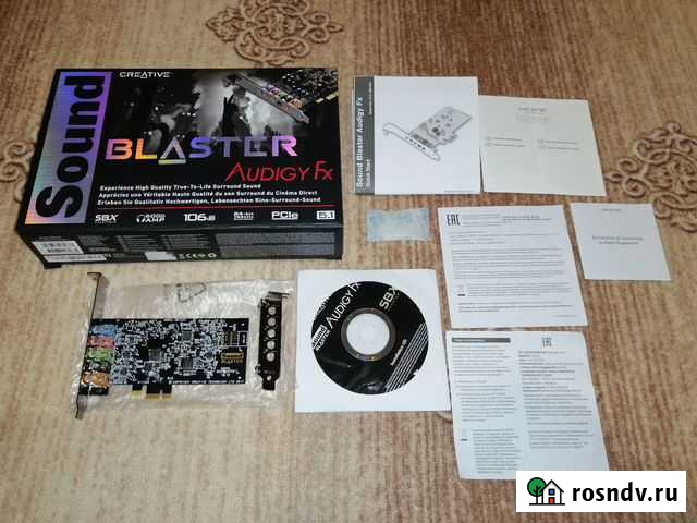 Звуковая карта Creative SB audigy FX 5.1 Новосибирск - изображение 1