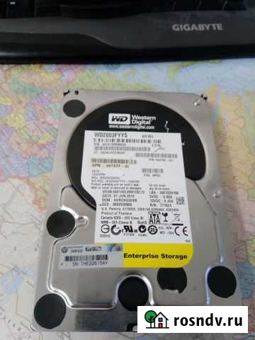 HDD WD RE4 WD2000fyys sata2 серверный 2 тб Таганрог - изображение 1